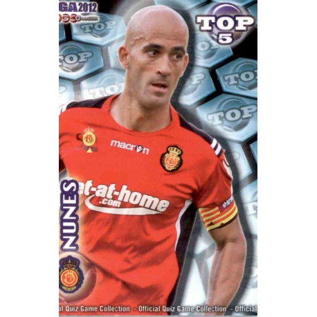 Nunes Top Azul Mate Mallorca 573 Las Fichas de la Liga 2012 Official Quiz Game Collection