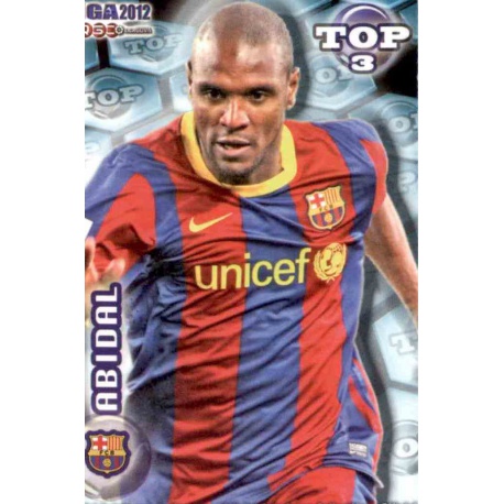 Abidal Top Azul Mate Barcelona 577 Las Fichas de la Liga 2012 Official Quiz Game Collection