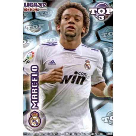 Marcelo Top Azul Mate Real Madrid 578 Las Fichas de la Liga 2012 Official Quiz Game Collection