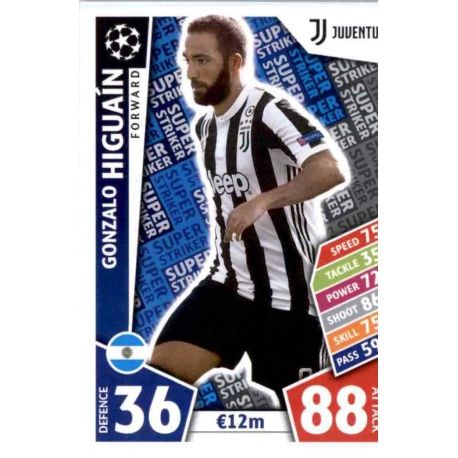 Gonzalo Higuaín Super Strikers SS21 Match Attax Champions 2017-18