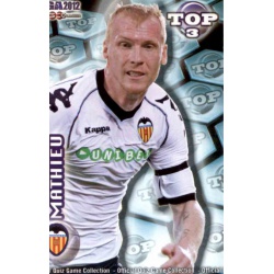 Mathieu Top Azul Mate Valencia 579 Las Fichas de la Liga 2012 Official Quiz Game Collection