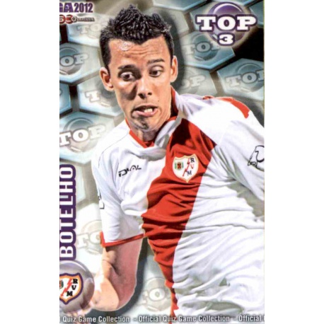 Botelho Top Azul Mate Rayo Vallecano 584 Las Fichas de la Liga 2012 Official Quiz Game Collection