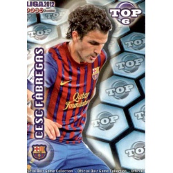 Cesc Fàbregas Top Azul Mate Barcelona 586 Las Fichas de la Liga 2012 Official Quiz Game Collection