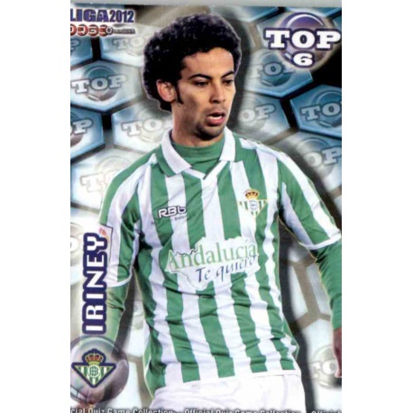 Iriney Top Azul Mate Betis 593 Las Fichas de la Liga 2012 Official Quiz Game Collection
