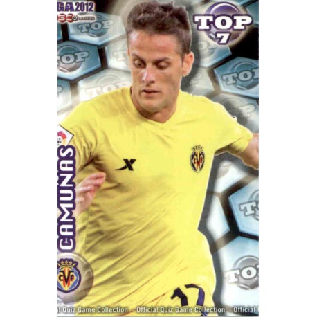 Camuñas Top Azul Mate Villarreal 597 Las Fichas de la Liga 2012 Official Quiz Game Collection