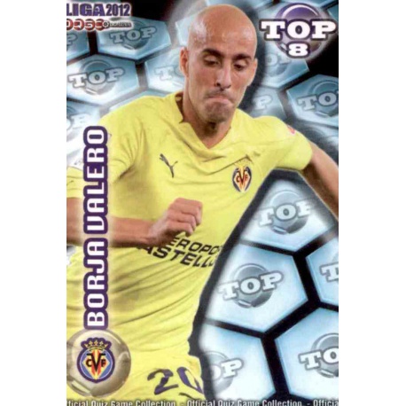 Borja Valero Top Azul Mate Villarreal 607 Las Fichas de la Liga 2012 Official Quiz Game Collection