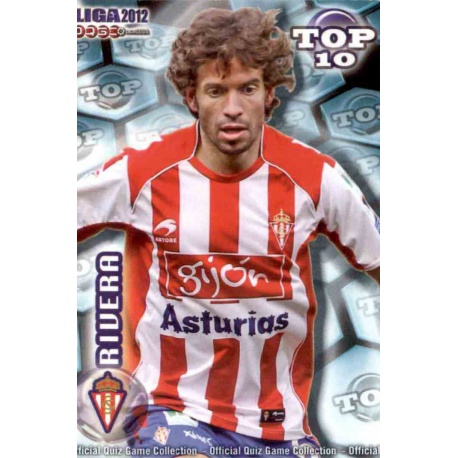 Rivera Top Azul Mate Sporting Gijón 618 Las Fichas de la Liga 2012 Official Quiz Game Collection