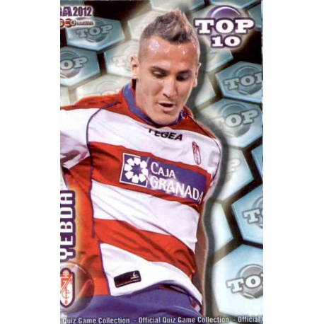 Yebda Top Azul Mate Granada 621 Las Fichas de la Liga 2012 Official Quiz Game Collection