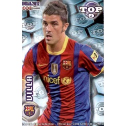 David Villa Top Blue Mate Barcelona 622 Las Fichas de la Liga 2012 Official Quiz Game Collection