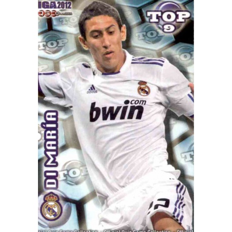 Di María Top Azul Mate Real Madrid 623 Las Fichas de la Liga 2012 Official Quiz Game Collection