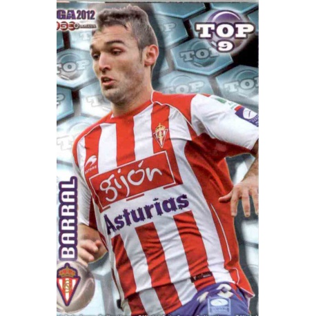 Barral Top Azul Mate Sporting Gijón 627 Las Fichas de la Liga 2012 Official Quiz Game Collection