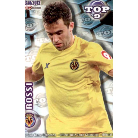 Rossi Top Azul Mate Villarreal 628 Las Fichas de la Liga 2012 Official Quiz Game Collection