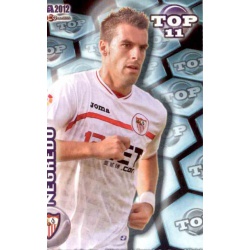 Negredo Top Azul Mate Sevilla 633 Las Fichas de la Liga 2012 Official Quiz Game Collection