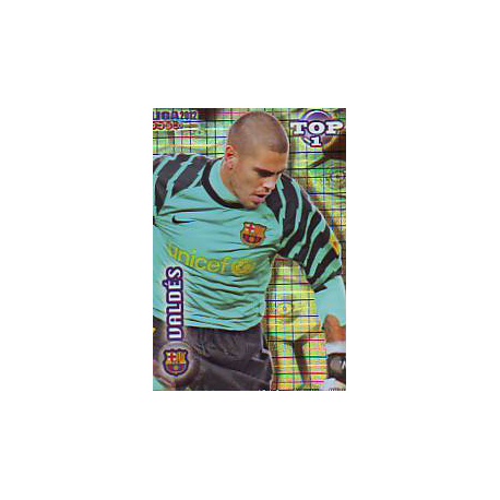Víctor Valdés Top Blue Square Barcelona 541 Las Fichas de la Liga 2012 Official Quiz Game Collection