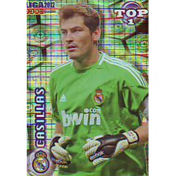 Casillas Top Blue Square Real Madrid 542 Las Fichas de la Liga 2012 Official Quiz Game Collection