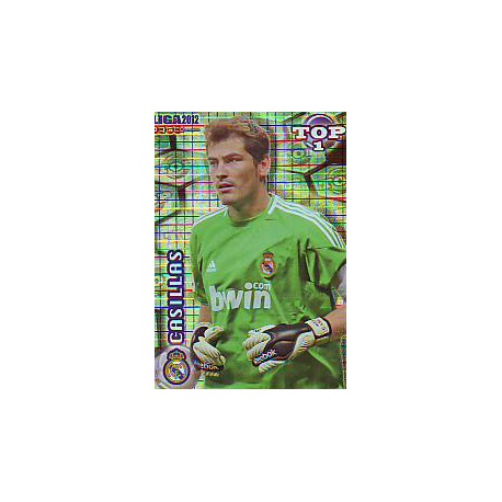 Casillas Top Blue Square Real Madrid 542 Las Fichas de la Liga 2012 Official Quiz Game Collection