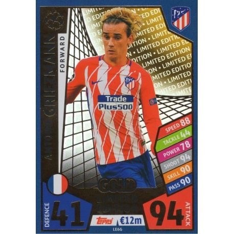 Antoine Griezmanm Limited Edition Gold LE6G Match Attax Champions 2017-18