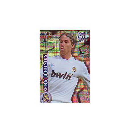 Sergio Ramos Top Blue Square Real Madrid 551 Las Fichas de la Liga 2012 Official Quiz Game Collection