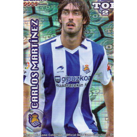 Carlos Martínez Top Blue Square Real Sociedad 553 Las Fichas de la Liga 2012 Official Quiz Game Collection