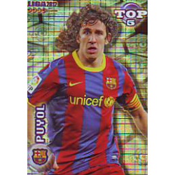 Puyol Top Blue Square Barcelona 568 Las Fichas de la Liga 2012 Official Quiz Game Collection