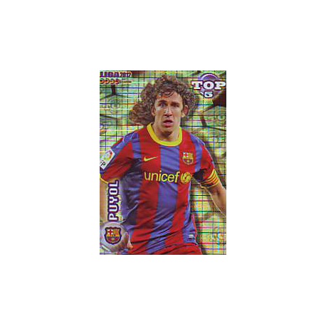 Puyol Top Blue Square Barcelona 568 Las Fichas de la Liga 2012 Official Quiz Game Collection
