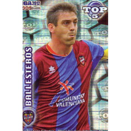 Ballesteros Top Azul Cuadros Levante 572 Las Fichas de la Liga 2012 Official Quiz Game Collection