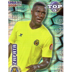Zapata Top Blue Square Villarreal 575 Las Fichas de la Liga 2012 Official Quiz Game Collection