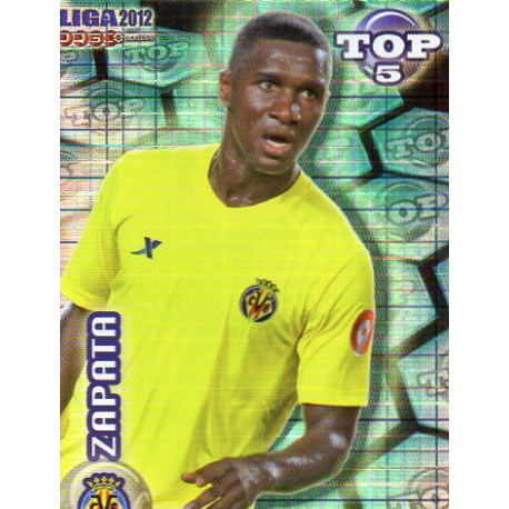 Zapata Top Blue Square Villarreal 575 Las Fichas de la Liga 2012 Official Quiz Game Collection