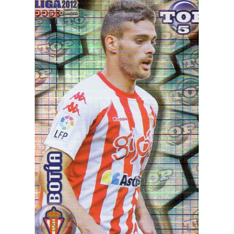 Botía Top Blue Square Sporting Gijón 576 Las Fichas de la Liga 2012 Official Quiz Game Collection