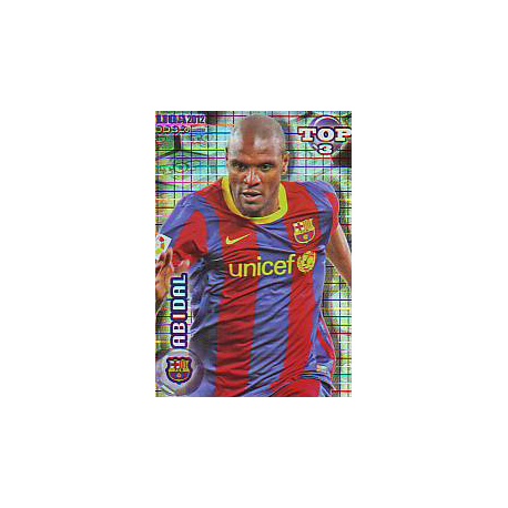 Abidal Top Blue Square Barcelona 577 Las Fichas de la Liga 2012 Official Quiz Game Collection