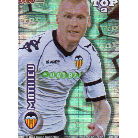 Mathieu Top Blue Square Valencia 579 Las Fichas de la Liga 2012 Official Quiz Game Collection