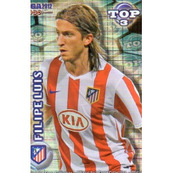 Filipe Luís Top Blue Square Atlético Madrid 581 Las Fichas de la Liga 2012 Official Quiz Game Collection