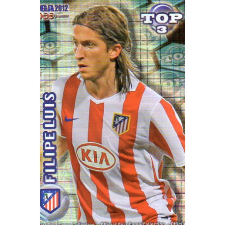 Filipe Luís Top Blue Square Atlético Madrid 581 Las Fichas de la Liga 2012 Official Quiz Game Collection