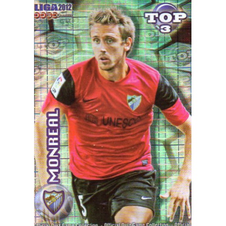 Monreal Top Blue Square Málaga 582 Las Fichas de la Liga 2012 Official Quiz Game Collection