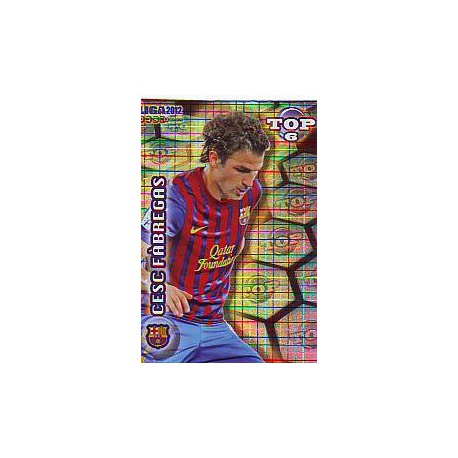 Cesc Fàbregas Top Blue Square Barcelona 586 Las Fichas de la Liga 2012 Official Quiz Game Collection