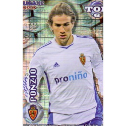Ponzio Top Blue Square Real Zaragoza 592 Las Fichas de la Liga 2012 Official Quiz Game Collection