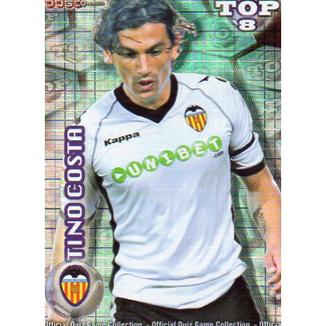 Tino Costa Top Azul Cuadros Valencia 606 Las Fichas de la Liga 2012 Official Quiz Game Collection