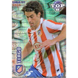 Tiago Top Blue Square Atlético Madrid 609 Las Fichas de la Liga 2012 Official Quiz Game Collection