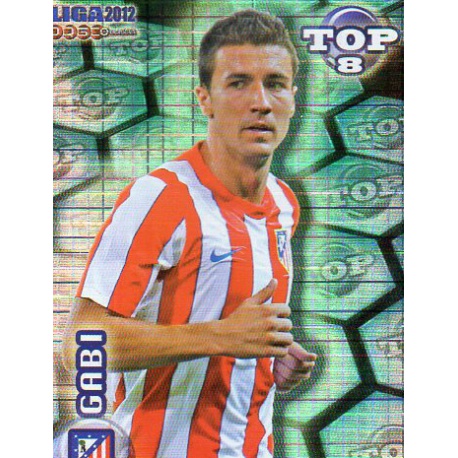 Gabi Top Blue Square Atlético Madrid 611 Las Fichas de la Liga 2012 Official Quiz Game Collection