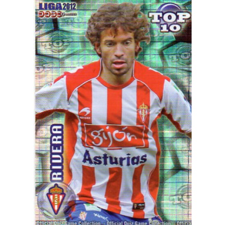 Rivera Top Blue Square Sporting Gijón 618 Las Fichas de la Liga 2012 Official Quiz Game Collection