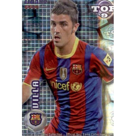 David Villa Top Blue Square Barcelona 622 Las Fichas de la Liga 2012 Official Quiz Game Collection