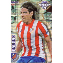 Falcao Top Blue Square Atlético Madrid 626 Las Fichas de la Liga 2012 Official Quiz Game Collection