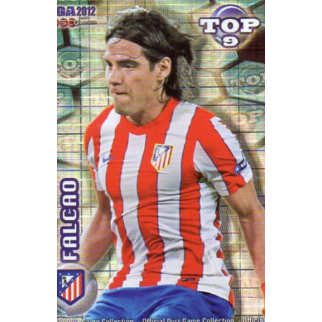 Falcao Top Blue Square Atlético Madrid 626 Las Fichas de la Liga 2012 Official Quiz Game Collection