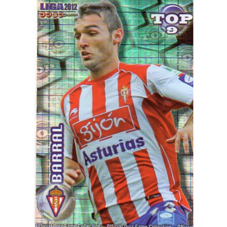 Barral Top Blue Square Sporting Gijón 627 Las Fichas de la Liga 2012 Official Quiz Game Collection