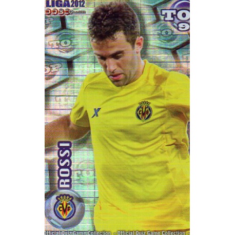 Rossi Top Blue Square Villarreal 628 Las Fichas de la Liga 2012 Official Quiz Game Collection