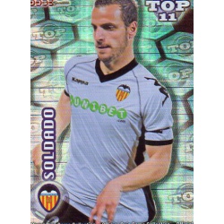 Soldado Top Blue Square Valencia 631 Las Fichas de la Liga 2012 Official Quiz Game Collection