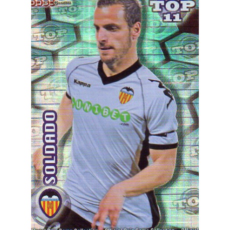 Soldado Top Blue Square Valencia 631 Las Fichas de la Liga 2012 Official Quiz Game Collection