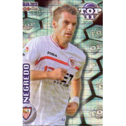 Negredo Top Blue Square Sevilla 633 Las Fichas de la Liga 2012 Official Quiz Game Collection