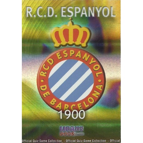 Escudo Rayas Horizontales Espanyol 190 Las Fichas de la Liga 2012 Official Quiz Game Collection