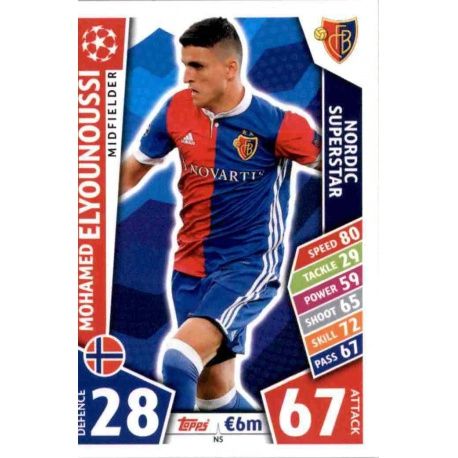 Mohamed Elyounoussi Nordic Edition N5 Match Attax Champions 2017-18